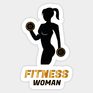 Fitness woman Sticker